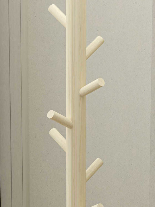 SteweHome Καλόγερος Ξύλινος Καφέ 160cm