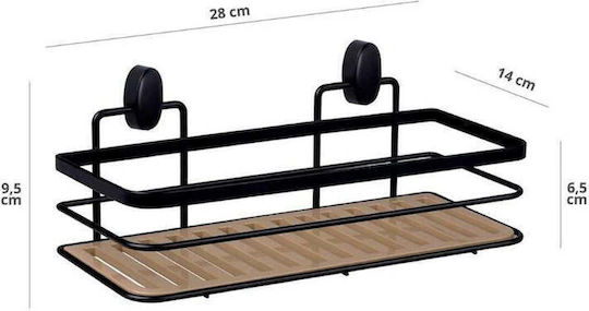 SteweHome SteweHome An Der Wand Montierte Badezimmerregale Metallisch Schwarz