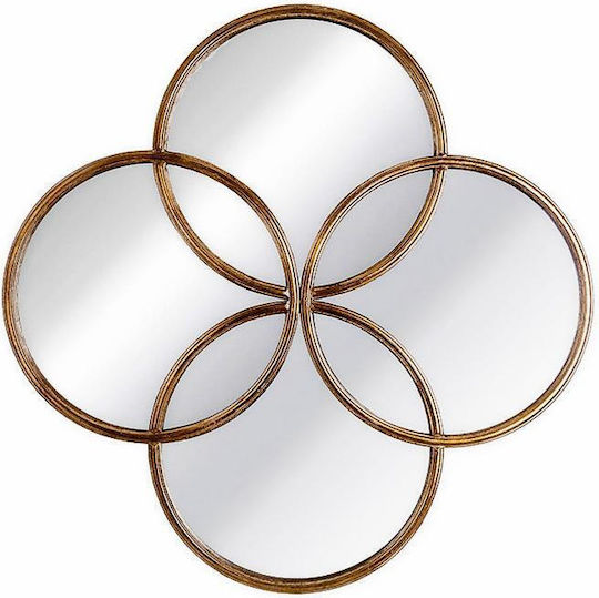 Zaros MI112 Wandspiegel Gold 91x91cm