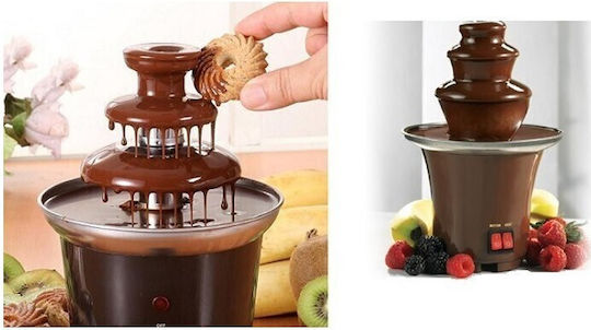 Brown Chocolate Fountain with 3 Flats 14.5x14.5x22cm