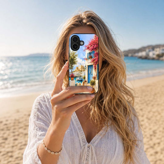 Sonique Greek Island Muse Series Handyhülle Für Motorola Moto G67 5G Moto G77 5G Rosiges Hafen
