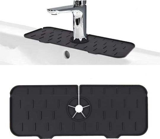 SteweHome Covoraș De Baie Din Lemn STE-034281-P34281 Negru 37x13,7 Cm