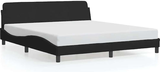 Κρεβάτι King Size για Στρώμα 183x213cm Μαύρο Κρεβάτι King Size για Στρώμα 183x213cm Μαύρο