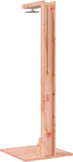 vidaXL Pool Shower 76x210 cm Brown