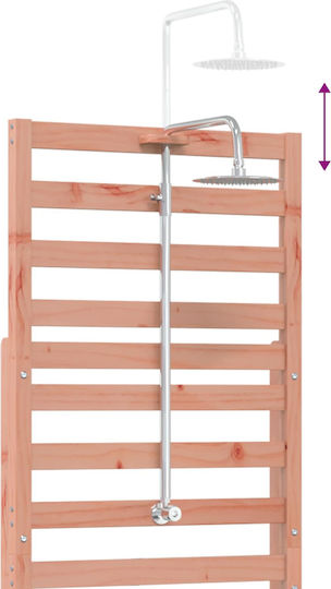 vidaXL Pool Shower 76x225 cm Brown