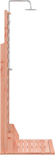 vidaXL Pool Shower 76x225 cm Brown