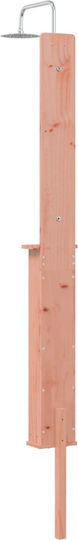 vidaXL Pool Shower 19x246 cm Brown