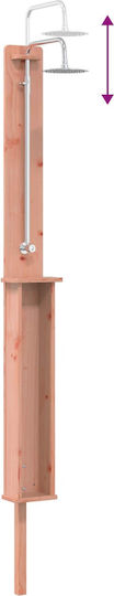 vidaXL Pool Shower 19x246 cm Brown
