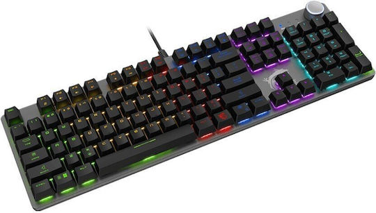 MSI Forge GK320 Gaming Mechanical Keyboard with Custom Red Switches and RGB Lighting (English US)