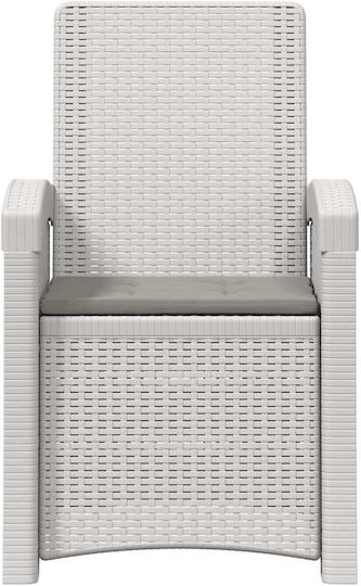 Πολυθρόνα Εξωτερικού Χώρου Rattan Ρατάν 2τμχ 56x63x92εκ.