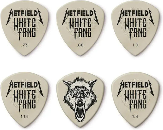 Dunlop Pvpph122 James Hetfield's White Fang Custom Flow Collectible Picks