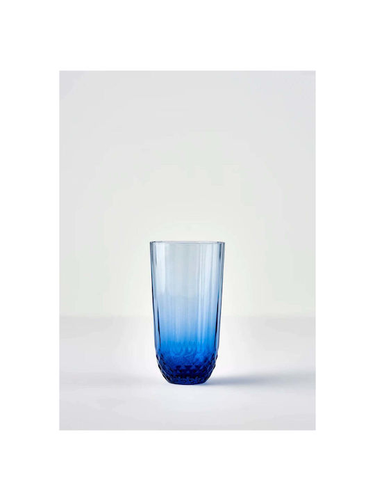 SteweHome Set of Glasses for White and Red Wine Made of Glass in Blue Colour 18 Pieces