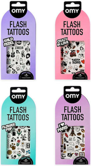 Omy Αυτοκόλλητα Flash Tattoos Crazy In Love