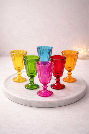 SteweHome Σετ Ποτήρια Νερού / Καφέ/Freddo από Γυαλί 75ml STE-035080-P35080 6τμχ
