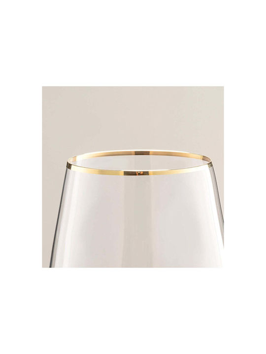 SteweHome Glass for White and Red Wine Made of Glass in Red Colour 500ml