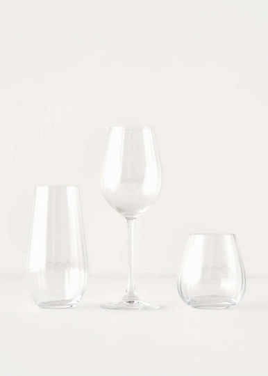 SteweHome Set Brillen für Weißwein und Rotwein aus Kristall STE-035124-P35124 18 Stück