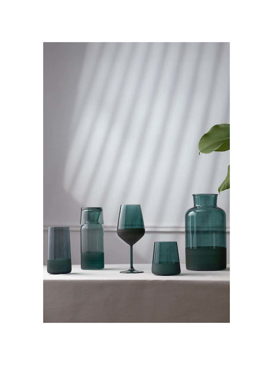 SteweHome Set of Glasses for White Wine Made of Glass in Green Colour 490ml 4 Pieces