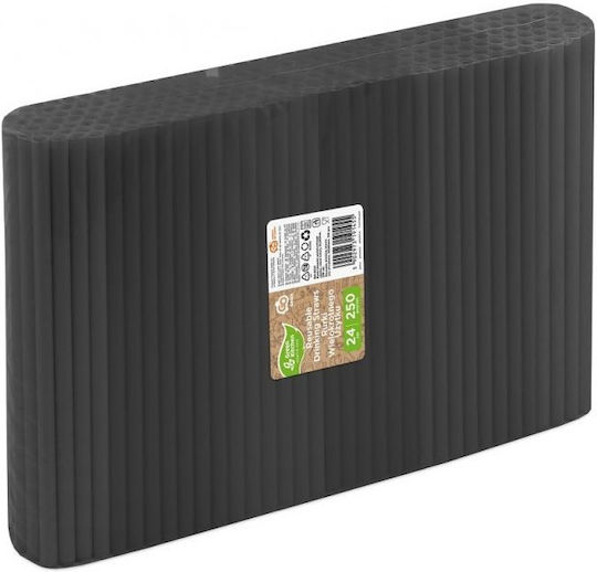 Paie Reutilizabile Negre 9x240mm 250 Bucăți