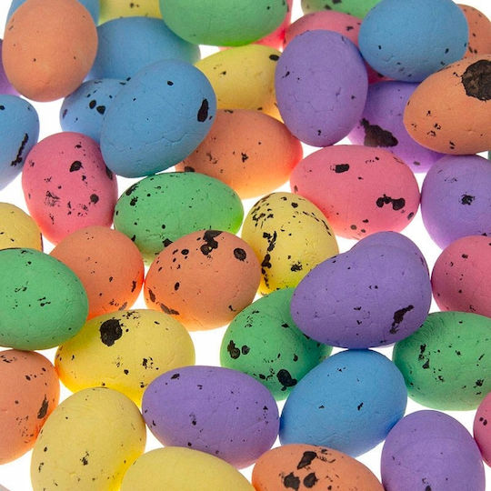 Colored Styrofoam Eggs 36pcs 2.5cm X 3cm
