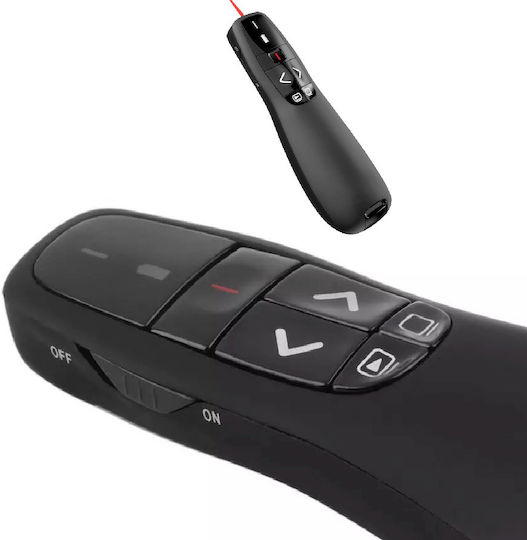 Telecomandă Prezentare Wireless Indicator Laser Roșu Zola Conexiune Receptor Usb Rază 12 M Compatibil Windows Linux Mac Os Lungime Undă Laser 650 Nm Funcționează Cu Baterii 11.5 X 4 X 3 Cm