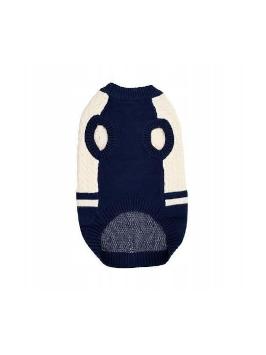 Sweater Dog Beige-navy Size 3xl 60