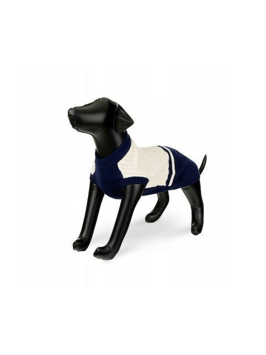 Sweater Dog Beige-navy Size M 40