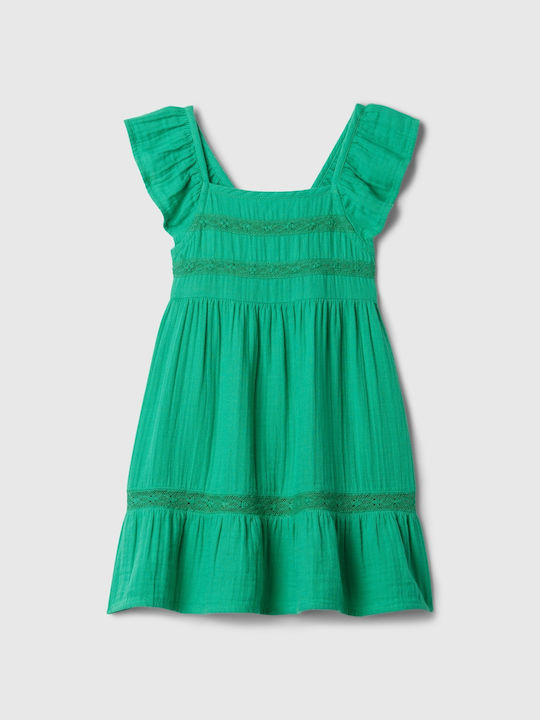 Rochie Fete Fără Mâneci Set Cu Chilot Verde