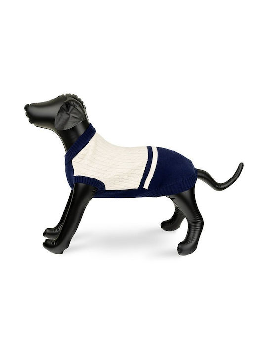 Sweater Dog Beige-navy Size S 35