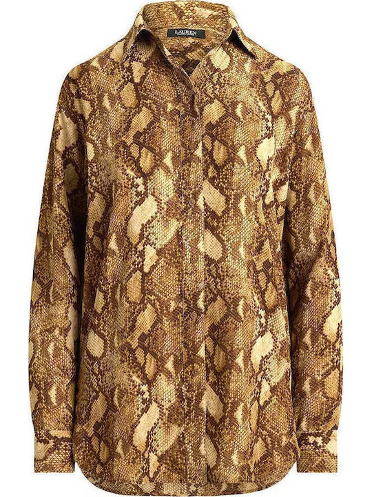Langärmeliges Damenhemd Light Beige