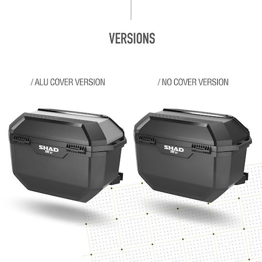 Side Cases Pair Aluminum Lid Tr27/d0tr27200 Terra 4p/3p 27l Shad