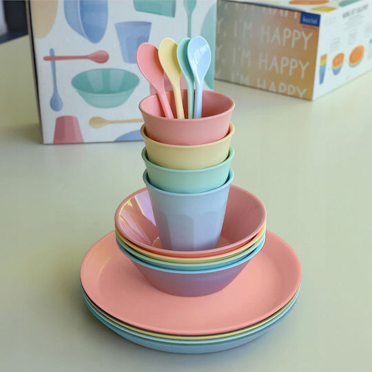 Set Ustensile De Gătit Pentru Camping Nora Macarons 16 Piese Koziol
