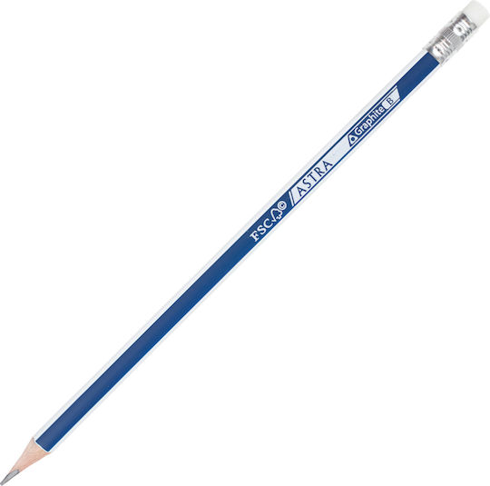 Graphite Pencil B Eraser Astra 206120011