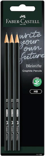 Graphit Bleistift Hb Schwarz 3 Stück Blister Faber-Castell 111182fc