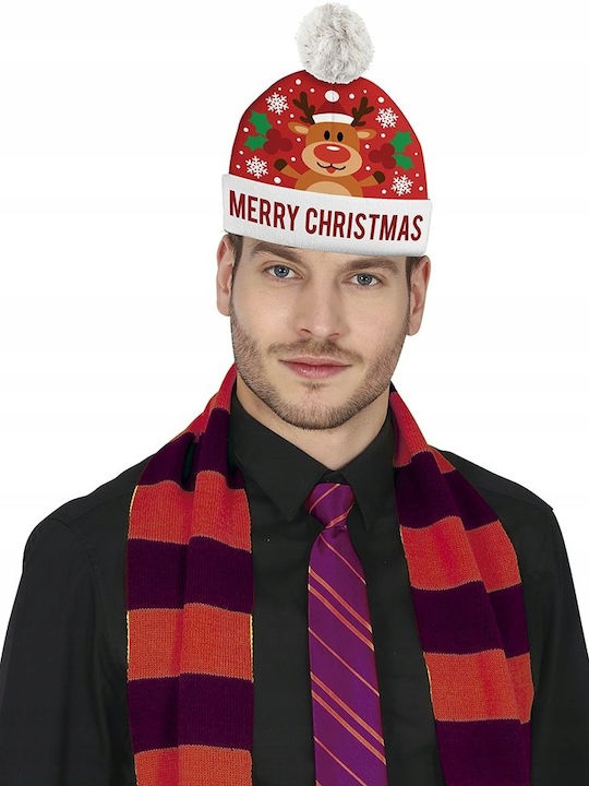 Winter Christmas Hat Pompon Reindeer Rudolf Christmas Star