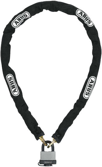 Abus Anti-theft Motorcycle Chain with Lock and Length 65cm Black Color