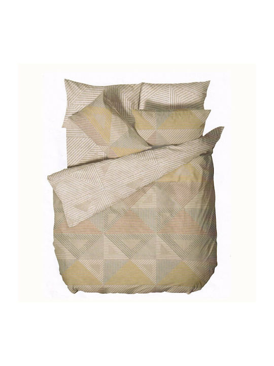 Biokarpet Home Nordic 853 Cardiff Beige Bettbezüge Set Bettbezug Übergröße