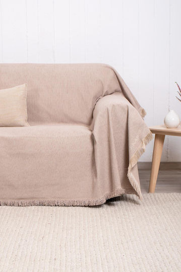 Naf Naf Highline Ριχτάρι Τριθέσιου Καναπέ Chenille 180x300εκ. Dk Beige 358-135