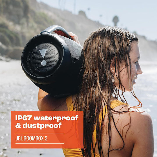 JBL Boombox 3 Waterproof Bluetooth Speaker 180W with Battery Life up to 24 hours Black