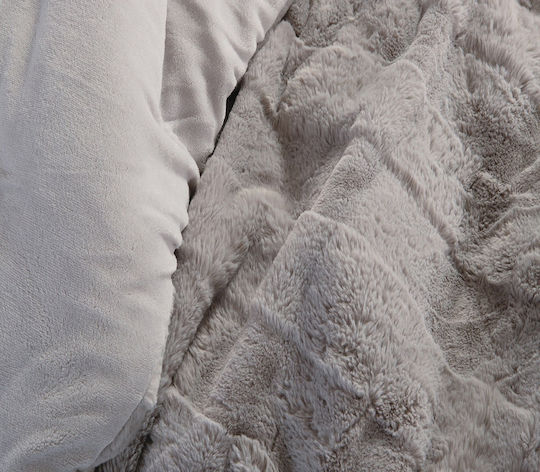 Nef-Nef Homeware Duvet Cover Queen 240x220cm Wane Mauve 740 GSMGsm