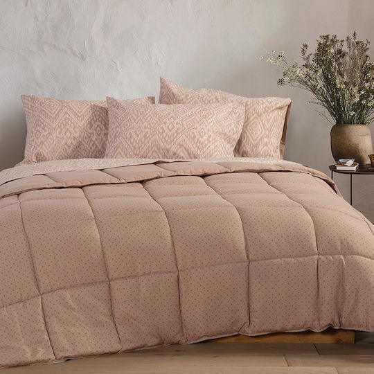 Nef-Nef Homeware Duvet Queen with Microfiber Filling 240x220cm Colorfull Purple 330 GSMGsm