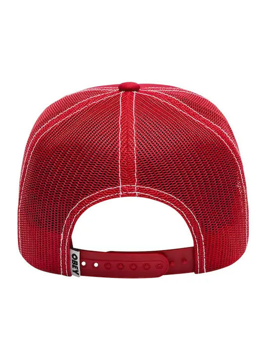 Obey Form Trucker Unisex Kappen Baumwolle Polyester True Rot 100500053-truered
