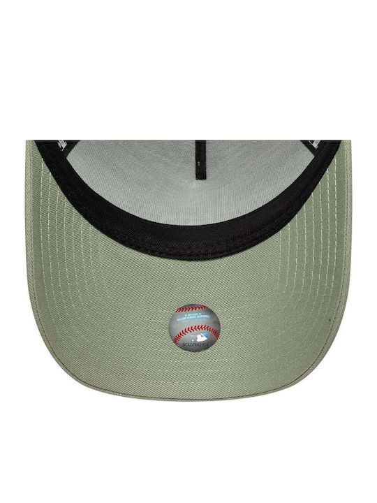 New Era La Dodgers Mlb Outline Pastel Green 9forty E-frame Trucker Adjustable Cap 60856371