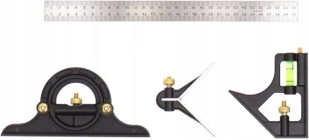 Combination Square Ruler 300 Mm Protractor 0-180