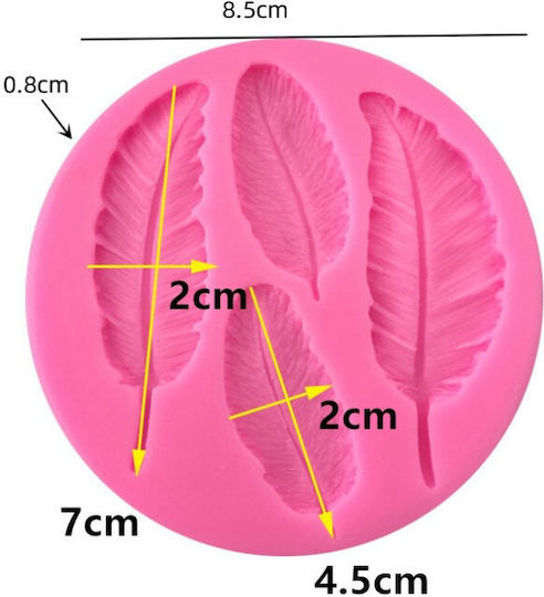 Matrițe Din Silicon Lumânări Frunze 8x85mm