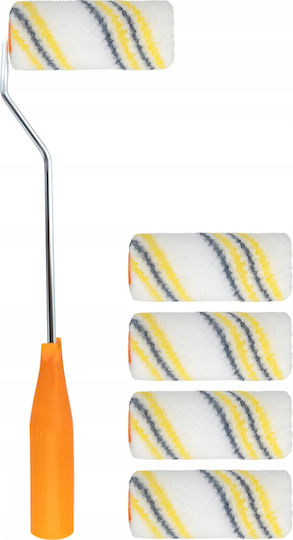 Mini Paint Roller 10 Cm 5 Pcs + Vergionic Handle Painting