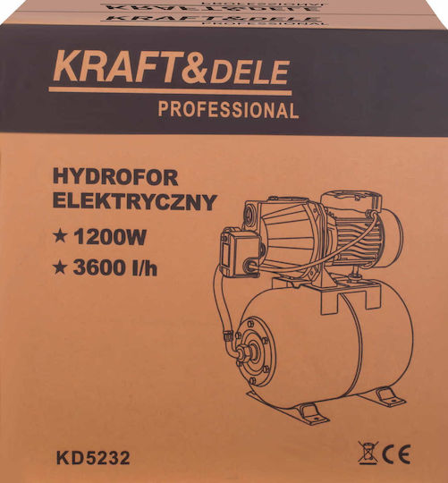 Electric Water Pressure Pump 24l 1200w 3600l/h Kd5232