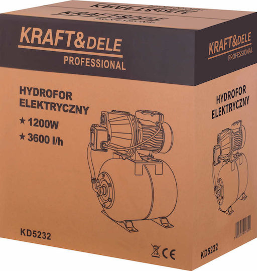 Electric Water Pressure Pump 24l 1200w 3600l/h Kd5232