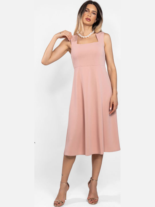 Summer Midi Dress Nude