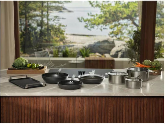 Electrolux Placă de Copt Antiaderentă cu Suprafață Ceramică Striată 46,6x46,6x25,3 cm