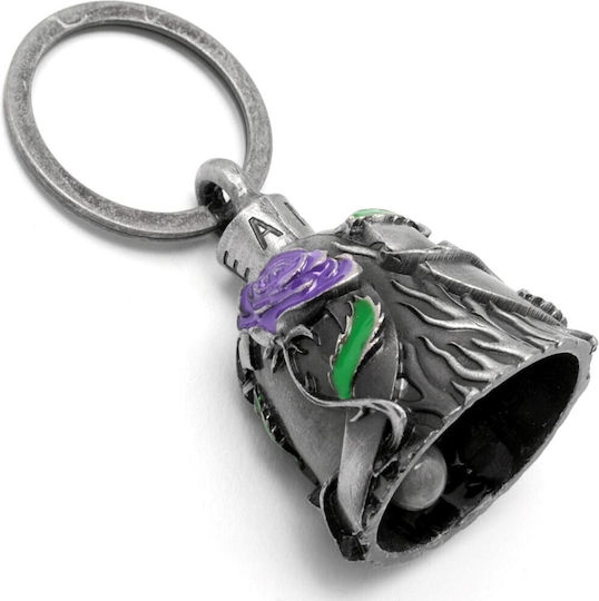Gremlin Guardian Bell Motorrad Dekorativ Motorradliebe Lila Rose